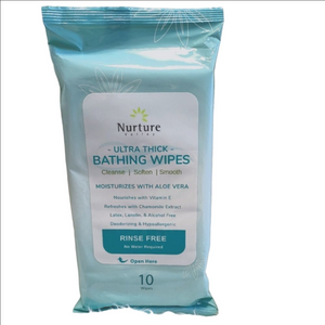 Nurture by Lamaze Ultra Thick Bathing Wipes 10 Count NIP 10ct